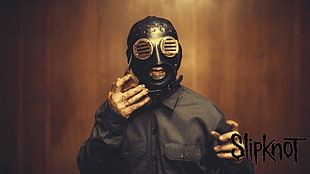 Slipknot member with black mask HD wallpaper