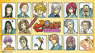 anime character collage, Nanatsu no Taizai, meliodas, Ban, Elizabeth Liones HD wallpaper