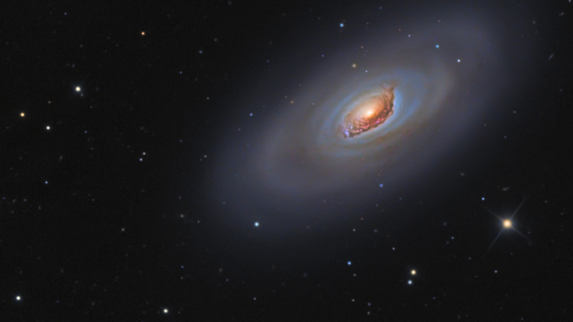 galaxy illustration, galaxy, space, NASA, Black Eye Galaxy