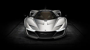 silver sports coupe, car, sports car, Bell & Ross HD wallpaper