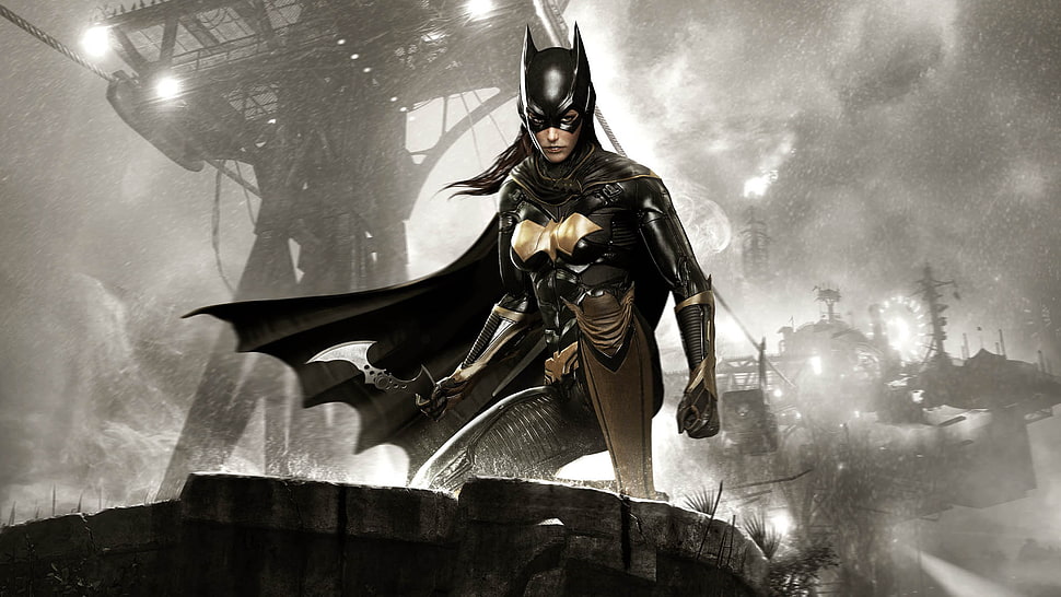 Batwoman under bridge photo HD wallpaper