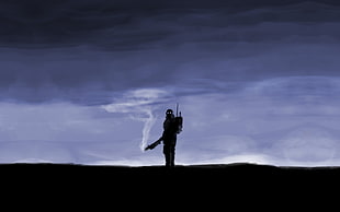 silhouette soldier, Jin-Roh, power armor, anime HD wallpaper