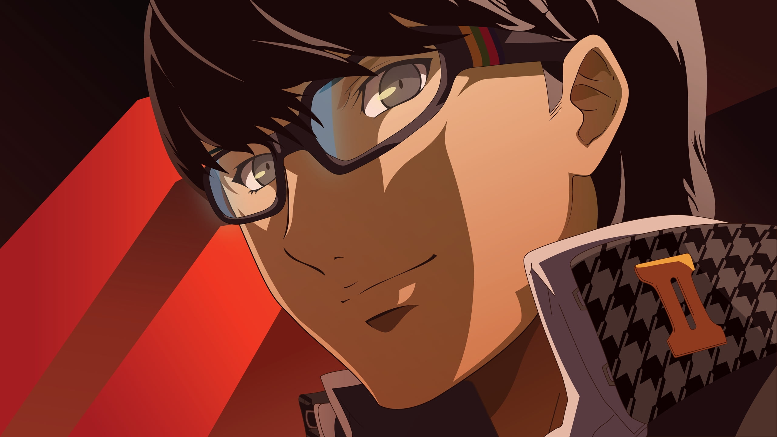 Male anime character with black framed eyeglasses HD wallpaper | Wallpaper  Flare