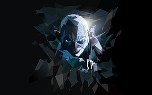 The Hobbit Smeagol artwork, The Lord of the Rings, The Hobbit, Gollum, low poly HD wallpaper