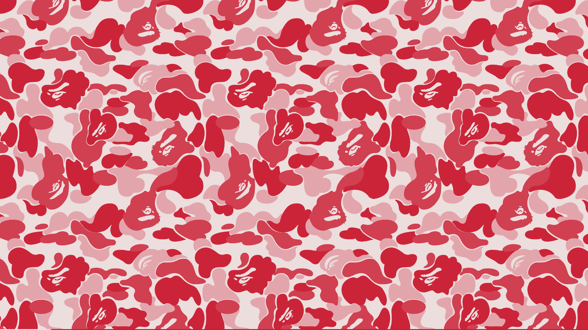 White ad red camouflage, bathing ape, pink background HD wallpaper |  Wallpaper Flare