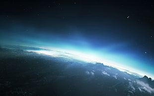 digital wallpaper, digital art, space art, render, stars HD wallpaper