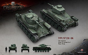 World of Tanks digital wallpaper, World of Tanks, tank, wargaming, Type 97 Chi-Ha HD wallpaper
