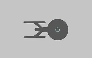 Star Trek Enterprise illustration, Star Trek, USS Enterprise (spaceship), minimalism