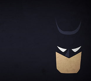 Batman cartoon illustration, Batman, DC Comics, minimalism, digital art HD wallpaper