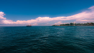 landscape of ocean, water, nature, sky