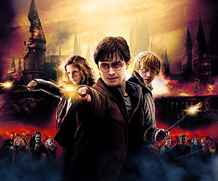 Harry Potter illustration HD wallpaper