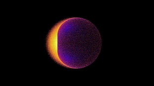 round purple and yellow illustration, NASA, Sun HD wallpaper