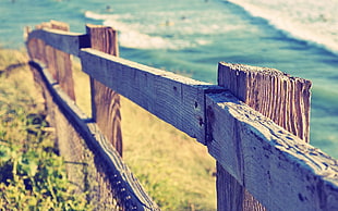 blue and white wooden frame, photography, sea, water, coast