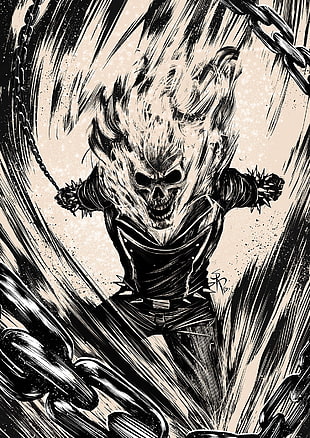 Ghost Rider sketch, Ghost Rider, Johnny Blaze
