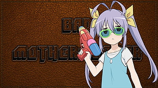 purple haired female anime character digital wallpaper, Non Non Biyori, Pulp Fiction, Miyauchi Renge  HD wallpaper
