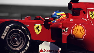 red Ferrari Formula 1 car, Formula 1, Scuderia Ferrari HD wallpaper