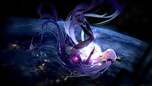 female anime character digital wallpaper, Hatsune Miku, Vocaloid, Hatsune Miku Append HD wallpaper