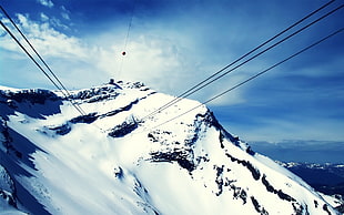 white snow mountain HD wallpaper