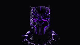 Black Panther wallpaper, Black Panther, Neon, Artwork HD wallpaper