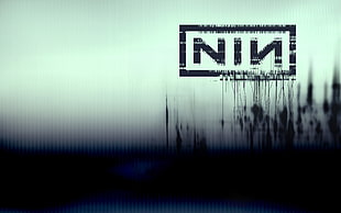 black and white bridge painting, Nine Inch Nails HD wallpaper