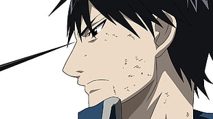 black hair male anime character