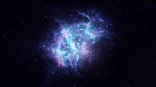 nebula digital wallpaper