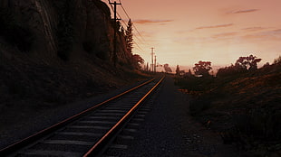 brown railway, Grand Theft Auto V, Redux, Mod, video games HD wallpaper