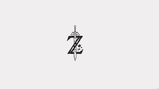 black Z-shaped logo HD wallpaper