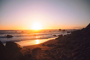 body of water, nature, beach, water, sand