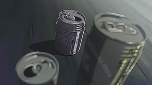 two green and one gray aluminum cans, 5 Centimeters Per Second HD wallpaper