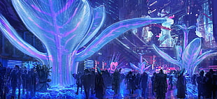 Ready Player One movie still screenshot, Valerian and the City of a Thousand Planets, concept cars, Big Market, crowds HD wallpaper