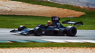 black F3 racing car, Formula 1, vintage, car HD wallpaper