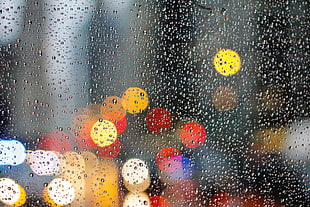 Drops,  Glare,  Glass,  Surface HD wallpaper