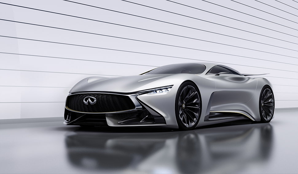 Silver-colored Infiniti concept car HD wallpaper | Wallpaper Flare