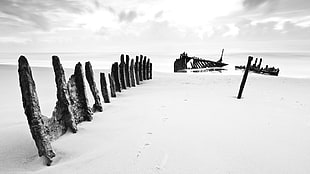 snow covered mountain, photography, landscape, beach, sand