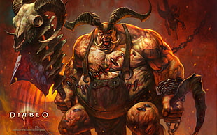 Diablo game character the Butcher illustration HD wallpaper