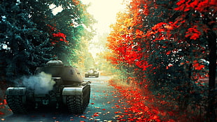gray battle tank, World of Tanks, tank, wargaming, video games