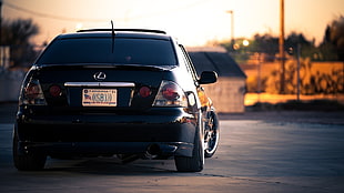 black Lexus car, Lexus, lexus is, car, simple