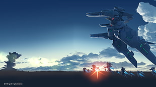 Gundams photo during daytime HD wallpaper