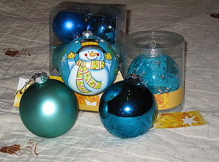 blue baubles