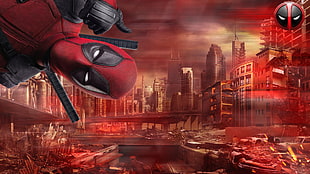 Deadpool wallpaper, Deadpool, Deadpool Corps, city, Marvel Comics HD wallpaper