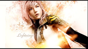 Lightning Final Fantasy character HD wallpaper
