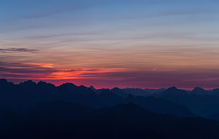 golden hour, Mountains, Sunset, Sky HD wallpaper