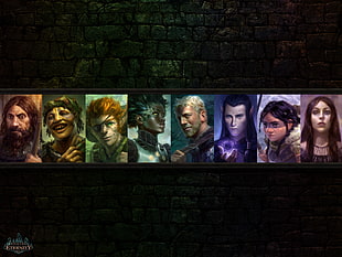 assorted characters poster, Pillars of Eternity, RPG HD wallpaper