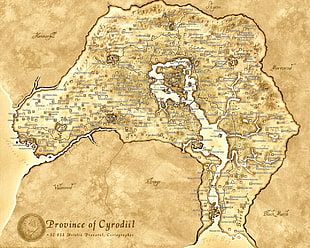 province of Cyrodiil, map, The Elder Scrolls