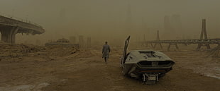 gray coupe, Blade Runner 2049, futuristic, Blade Runner HD wallpaper