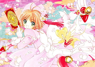 Card Captor Sakura digital wallpaper, Kinomoto Sakura, Cardcaptor Sakura, CLAMP HD wallpaper