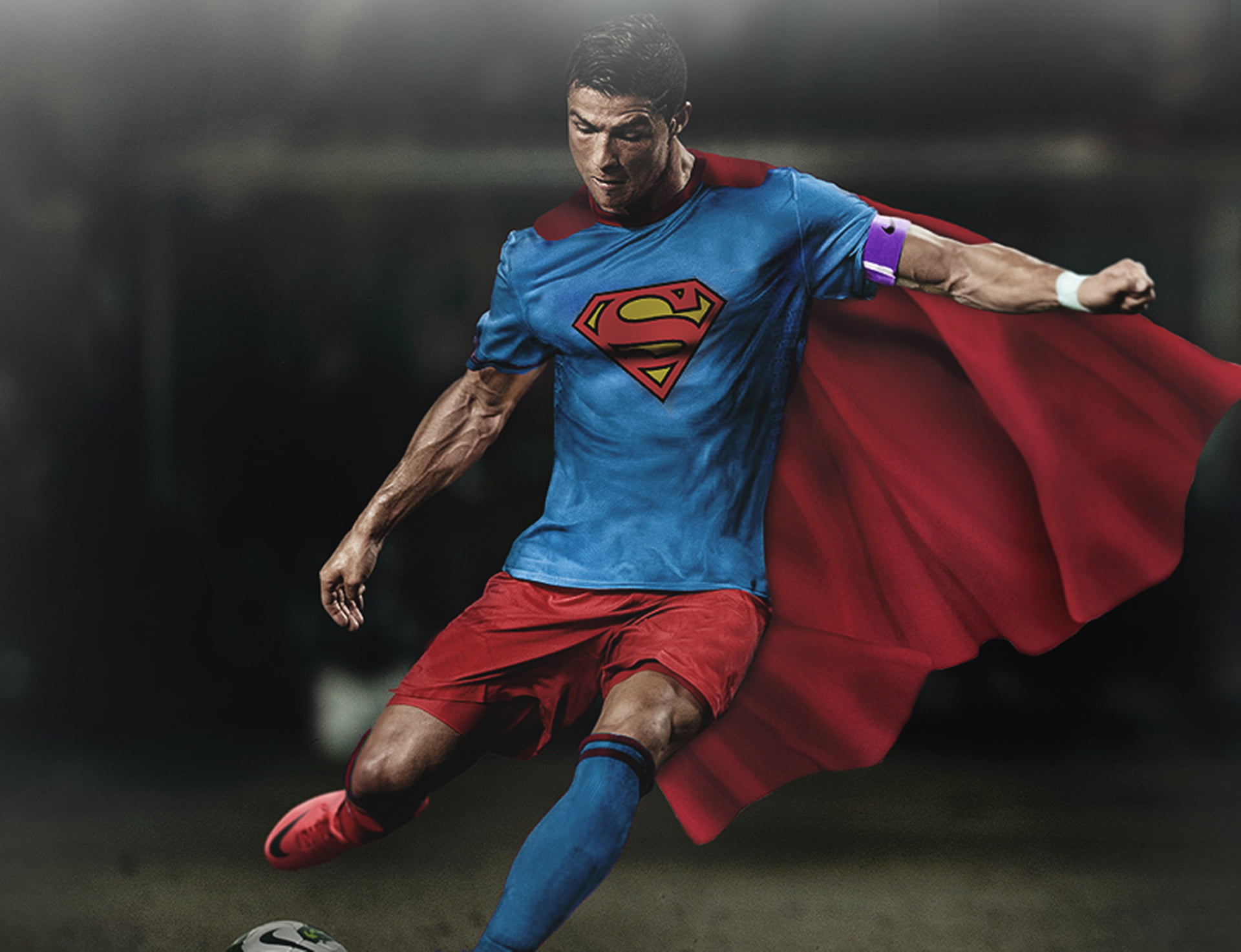 Soccer player wearing superman costume, Cristiano Ronaldo, Superman, soccer,  men HD wallpaper | Wallpaper Flare