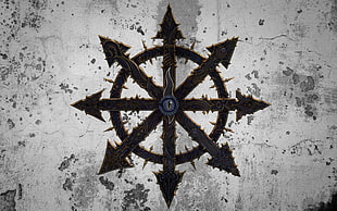 ship wheel artwork, eyes, Chaos HD wallpaper