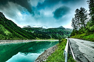 road, landscape, mountains, nature